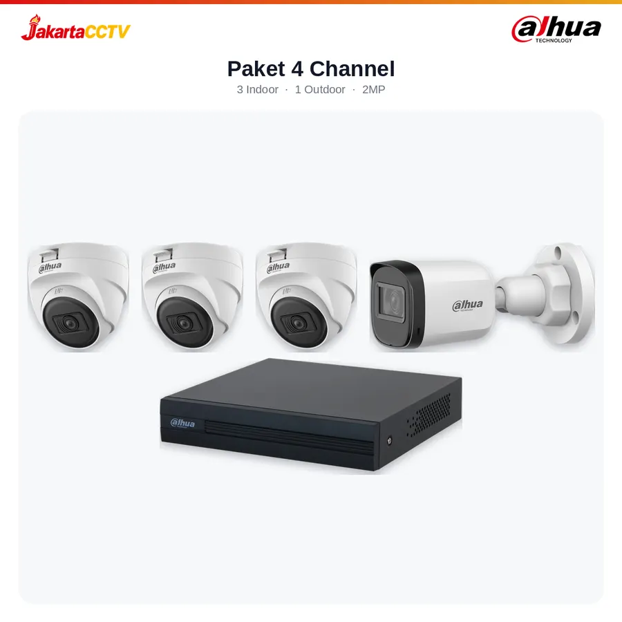 Paket CCTV Dahua 4 Channel