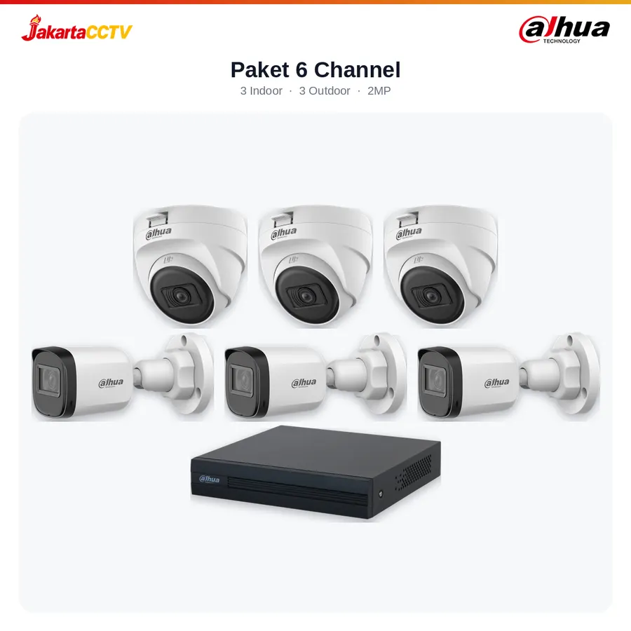 Paket CCTV Dahua 6 Channel
