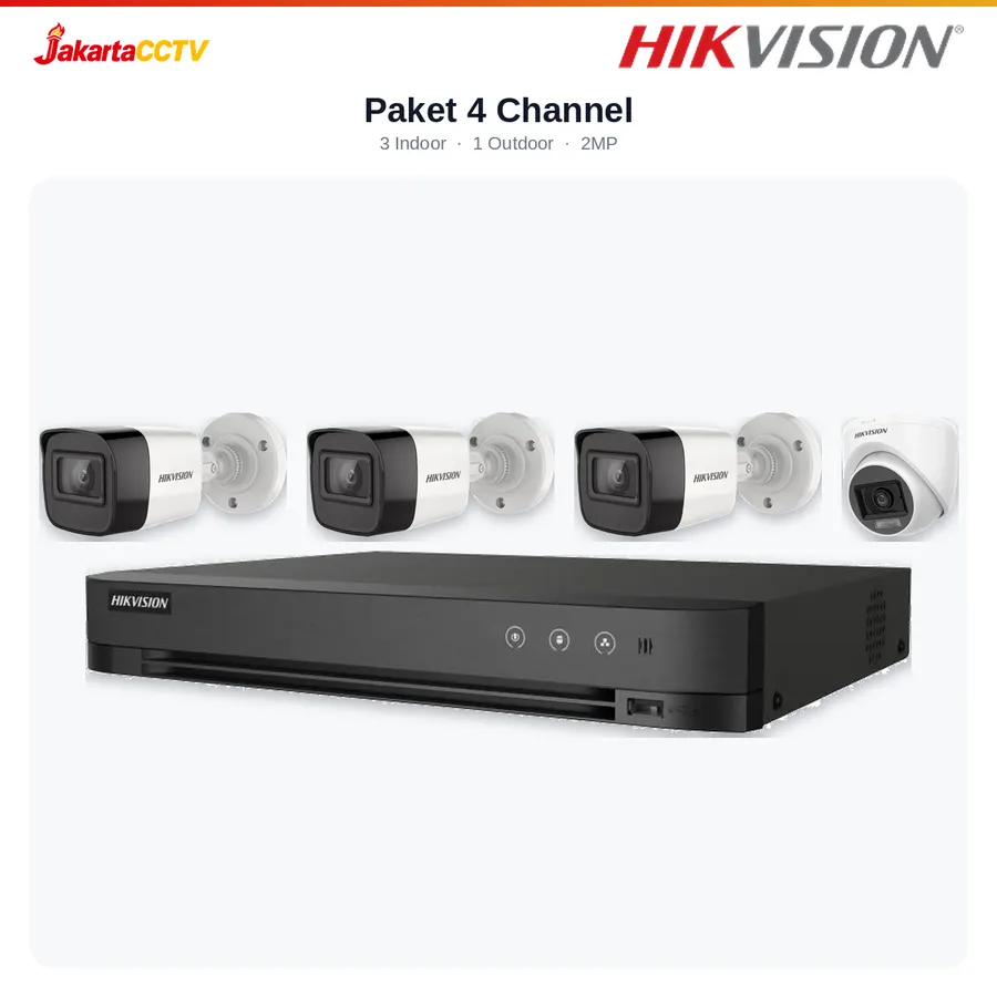 Paket CCTV Hikvision 4 Channel