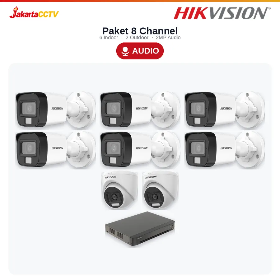 Paket CCTV Hikvision Audio 8 Channel