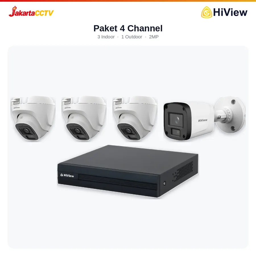 Paket CCTV HiView 4 Channel