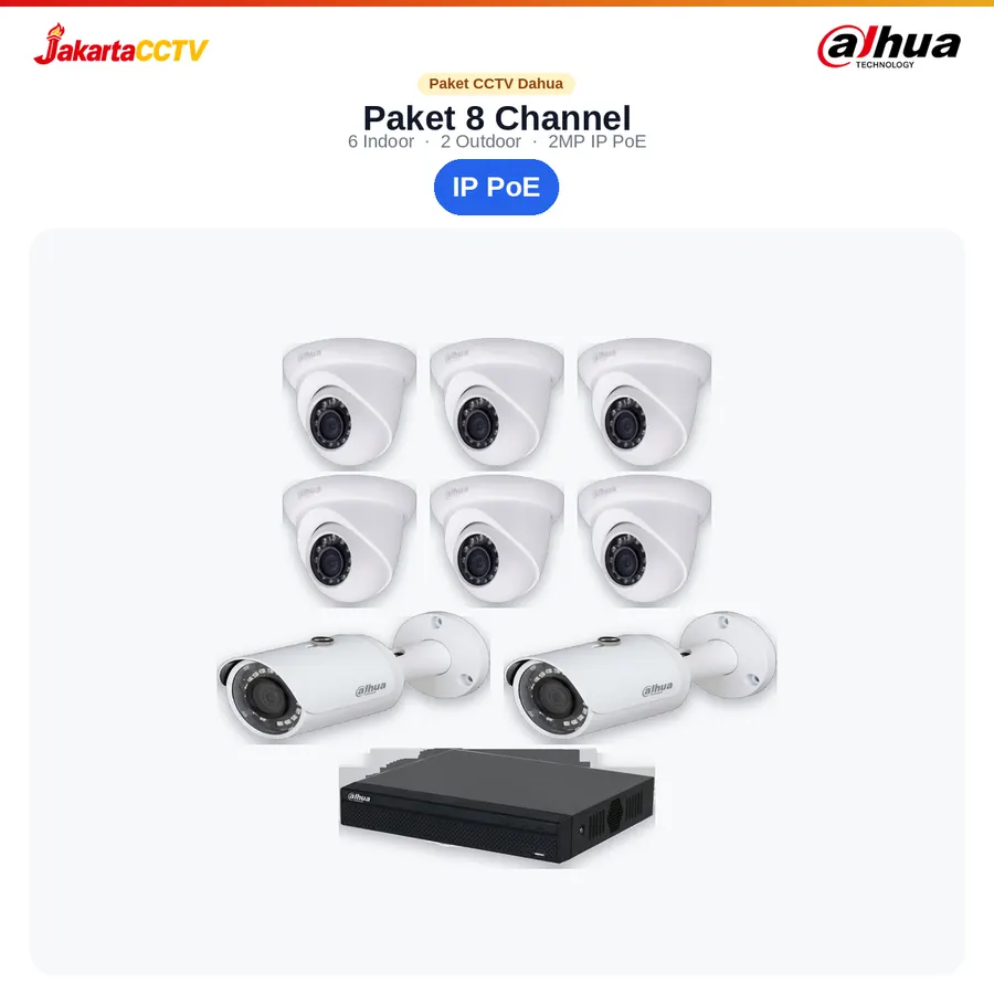 Paket CCTV Dahua IP 8 Channel