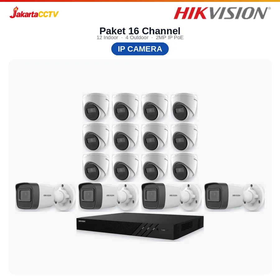 Paket CCTV Hikvision IP 16 Channel