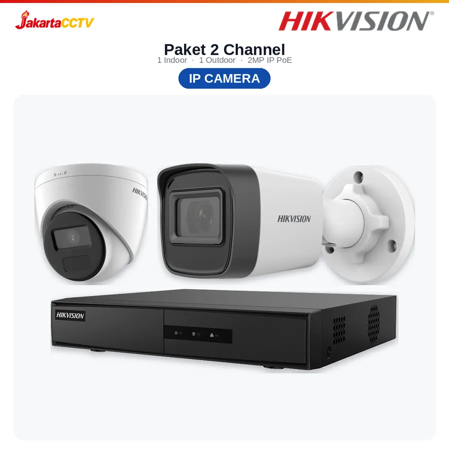Paket CCTV Hikvision IP 2 Channel