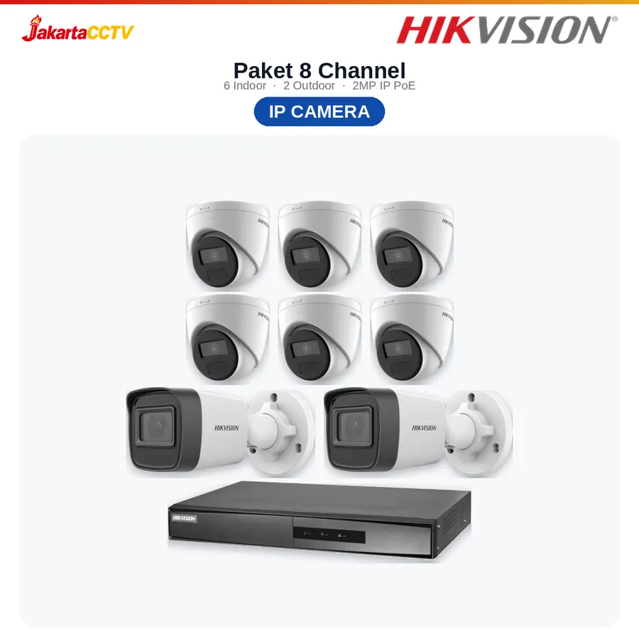 Paket CCTV Hikvision IP 8 Channel